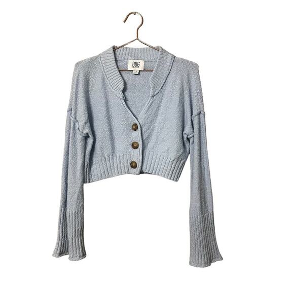 Urban Outfitters BDG Cropped Blue Cardigan - Size Small - Picture 1 of 5
